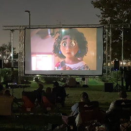 250 Truss Front Projection Screen System For Rent For $699.99