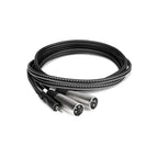 6' 3.5 mm TRS to Dual XLR3M For Rent for $3.00