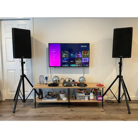 2 Mic, 2 Speaker Karaoke System For Rent for only $225.00 per day