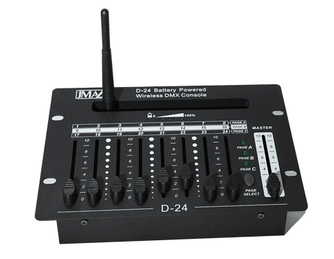 JMAZ Lighting D-24 Wireless DMX Controller w/ Carry Case Package