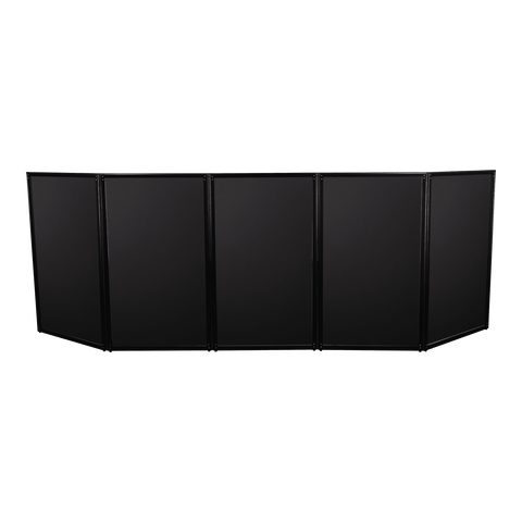JMAZ Event Booth Facade (Black) | Foldable, 5 Panel