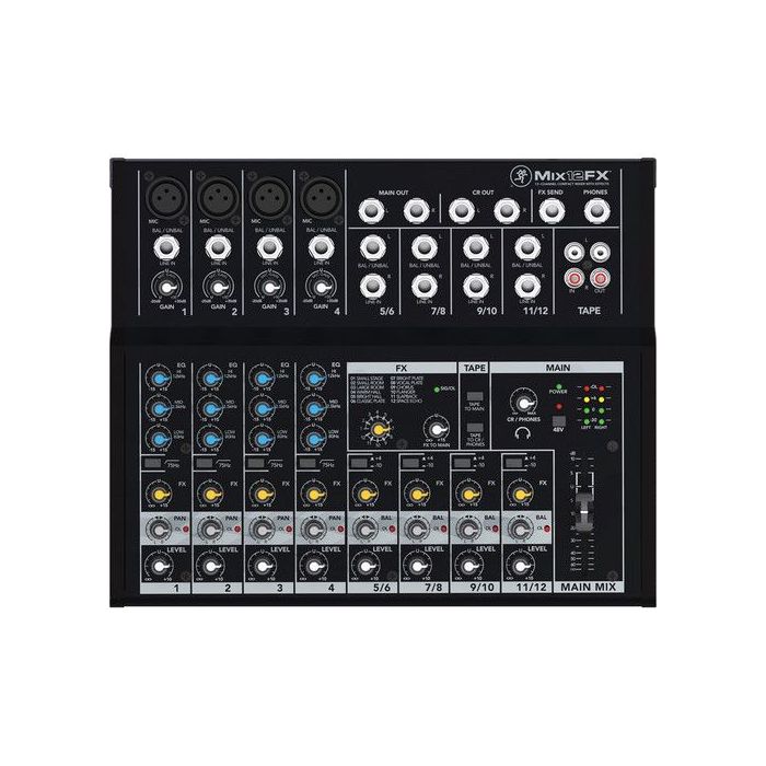 Mackie Mix12FX 12-channel Compact Mixer with Effects For Rent for