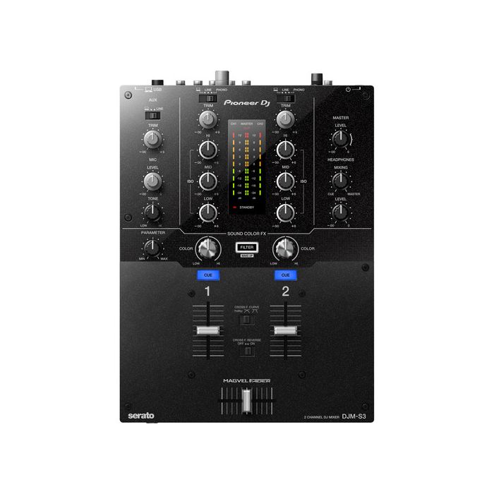 Pioneer DJ DJM-S3 2-Channel Mixer for Serato Available For Rent