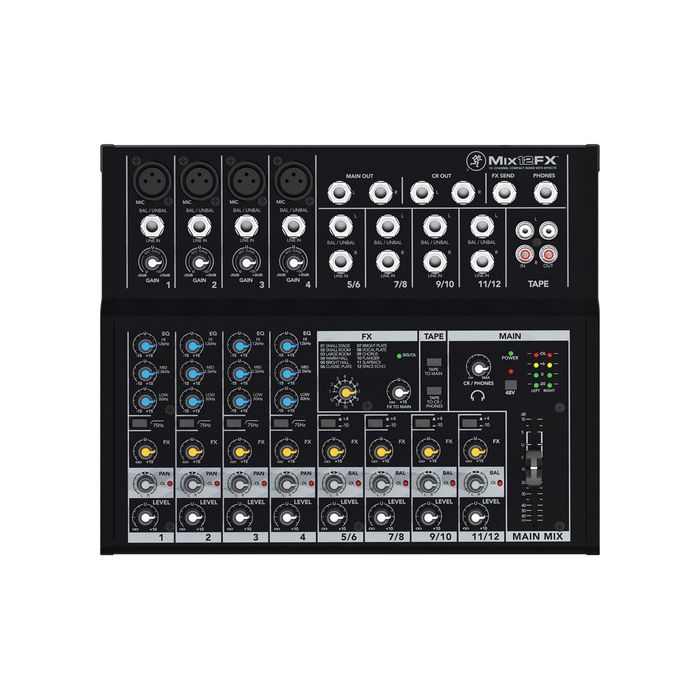 Mackie Mix12FX 12-channel Compact Mixer with Effects – DJ BAND SUPPLY