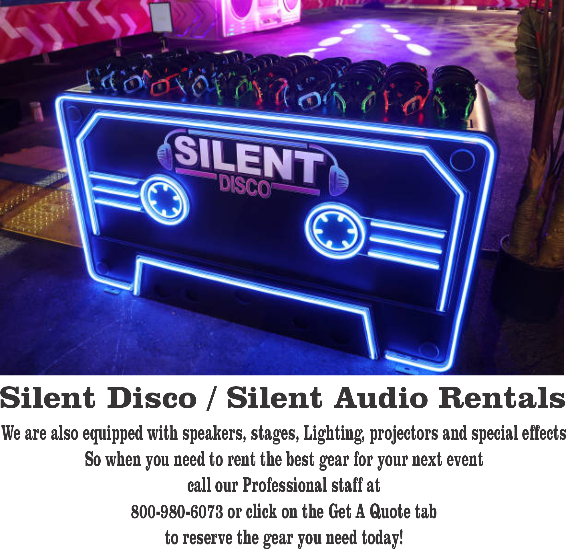 Silent Disco / Silent Audio Rentals