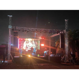 12 Speaker Line Array Sound-Stage-Video Wall-Lighting System Complete For Rent, call for price