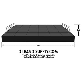 24' X 20' X 2' Tall Portable Rental Stage for only 1299.00 per day