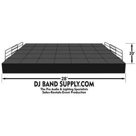 28' X 20' X 2' Tall Portable Rental Stage for only 1599.00 per day