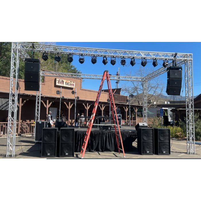6 Speaker Hang Sound-Stage-Lighting System Complete For Rent, call for ...