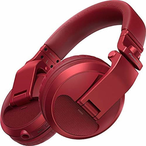 Pioneer DJ HDJ-X5BT-W Bluetooth Over-Ear DJ Headphones - Red