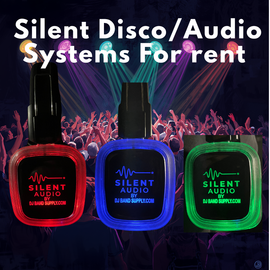 Silent Disco headphone systems for rent