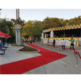 Red Velvet Rope and Chrome Stanchion Rental $25.00