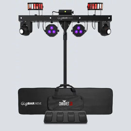 Chauvet DJ Gig Bar Move 5-in-1 LED Lighting System with Moving Heads Available For Rent, for Only $100.00 Per day