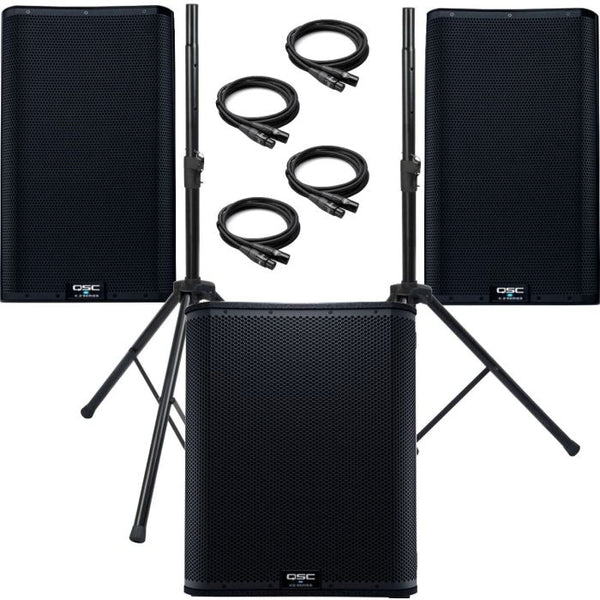 2 QSC K12.2 12 Speakers 1 QSC KS118 18 Subwoofer for Rent for only