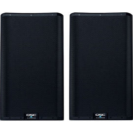 2 QSC K12.2 12 2000W Powered PA Speakers For Rent for only $150.00