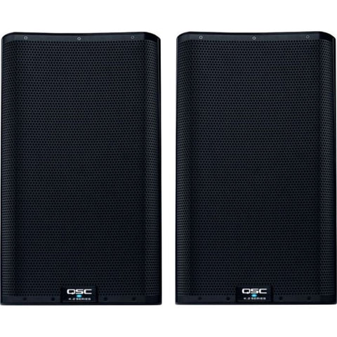 2 QSC K12.2 12 2000W Powered PA Speakers For Rent for only $150.00