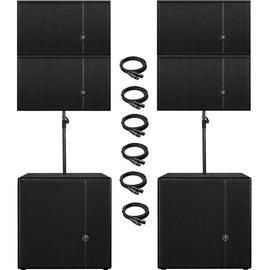 2 Mackie HD1801 Subwoofers and 4 HDA Arrays for Rent, for only $650.00 per day