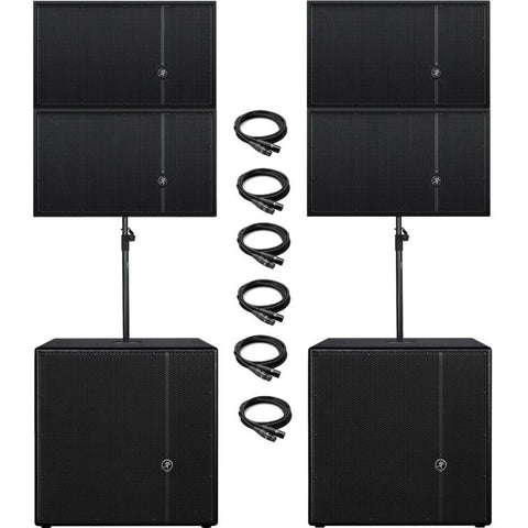 2 Mackie HD1801 Subwoofers and 4 HDA Arrays for Rent, for only $650.00 per day