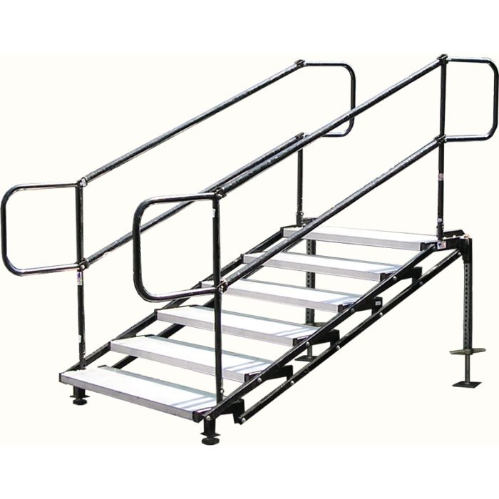 6 Step Adjustable Height Stairs for Rent – DJ BAND SUPPLY