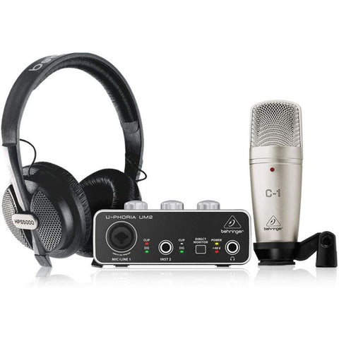 Behringer U-Phoria Studio Recording/Podcasting Bundle