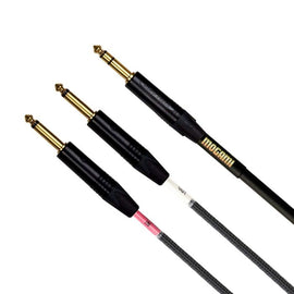 Mogami Gold Insert TS Cable - 1/4-inch TRS Male to Dual 1/4-inch TS Male - 2 foot