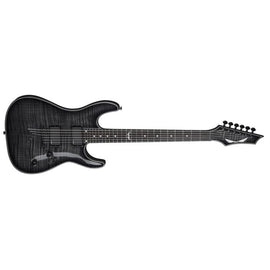 Dean - Custom 450 Flame Top w/EMG - Trans Black