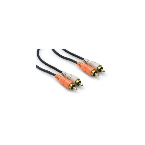 Hosa CRA-202AU 2m Dual RCA to Same, Gold-plated Contacts