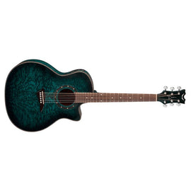 Dean - Exotica Quilt Ash A/E - Trans Blue Satin