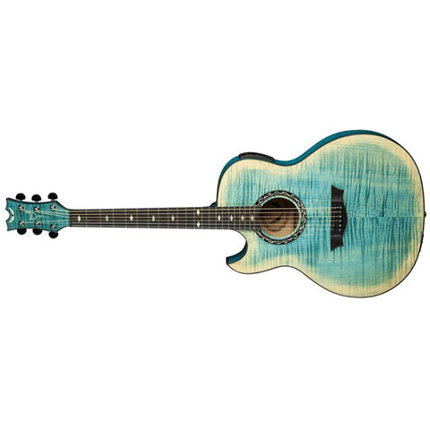 Dean - Exhibition FM Acoustic/Electric - Faded Denim Lefty