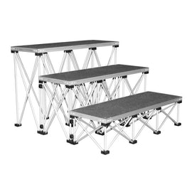 IntelliStage - 3' WIDE CARPETED STEP PACKAGE FOR 32 HIGH STAGES