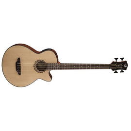 Luna Guitars - Tribal Acoustic/Electric Bass - Short Scale