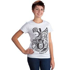 Luna Guitars - Ladies T Join the Tribe Ash Grey - XL