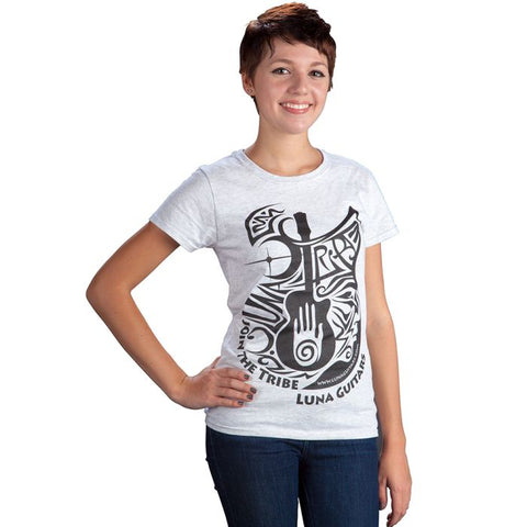 Luna Guitars - Ladies T Join the Tribe Ash Grey - XL