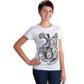 Luna Guitars - Ladies Join the Tribe Ash Grey - XXL