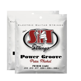 S.I.T. Strings PN1046 Light Pure Nickel Power Groove Electric Guitar String - 2 PACK