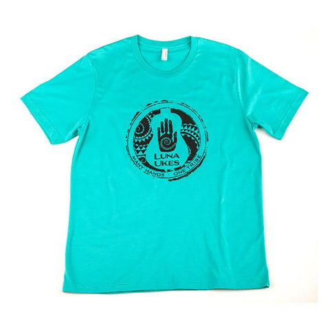 Luna Guitars - Many Hands Teal - XXL