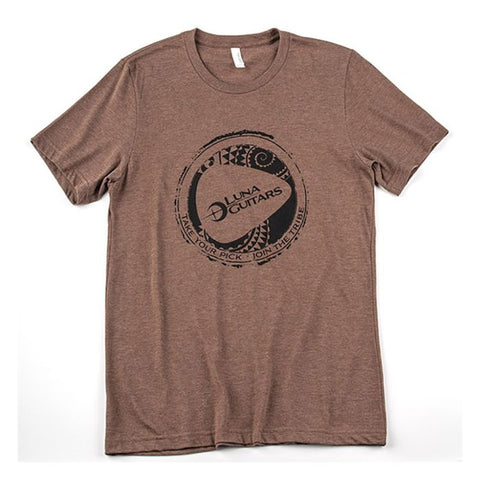 Luna Guitars - T-Shirt Take Your Pick Brown - Large