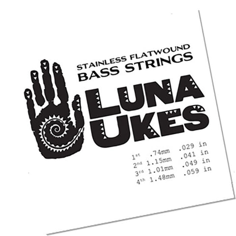 Luna Guitars - Uke Bass Strings Flatwound
