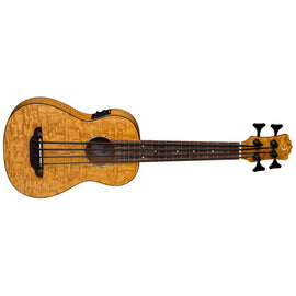 Luna Guitars - Uke Bari-Bass w/ Preamp & Gigbag - Quilt Ash