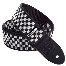 Jim Dunlop D38-31BK B& W Check Guitar Strap