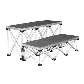 IntelliStage - 3' WIDE CARPETED STEP PACKAGE FOR 24 HIGH STAGES