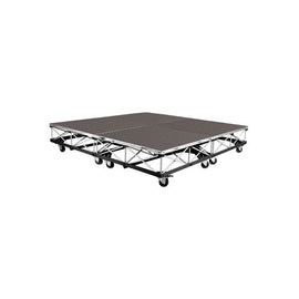 IntelliStage - 37 HIGH  8 FT X 8 FT MOBILE DRUM RISER ON 3 1/2 CASTERS