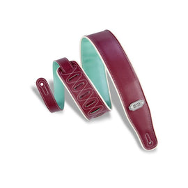 Levy's Rebel Series Reversible Vinyl Guitar Strap M26VCP-BRG-SEA