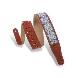 Levy's Print Series Embellish Suede Guitar Strap MSJ26-RST