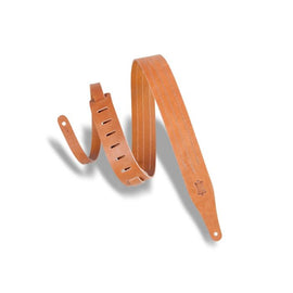 Levy's Leathers Classics Series Triple Stitch Complimentary Guitar Strap MV217TS-TAN-BRN