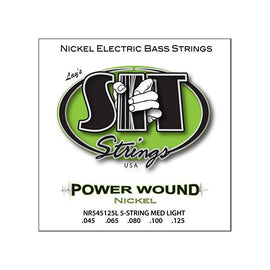 S.I.T. Strings NR545125L Nickel Plated Bass Guitar Strings, 5-String Light