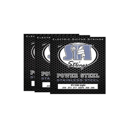 S.I.T. Strings PS1046 Stainless Steel Power Steel Extra Light Electric Guitar Strings - 3 Sets