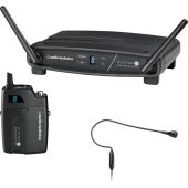 Audio-Technica ATW-1101/H92 System 10 Digital Wireless Omni Earset Microphone System (Black, 2.4 GHz)