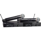 Shure SLXD24D/B58 Dual-Channel Digital Wireless Handheld Microphone System with Beta 58 Capsules (G58: 470 to 514 MHz)