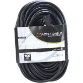 American DJ Accu-Cable 3-Wire Edison AC Extension Cord (12 AWG, Black, 100')